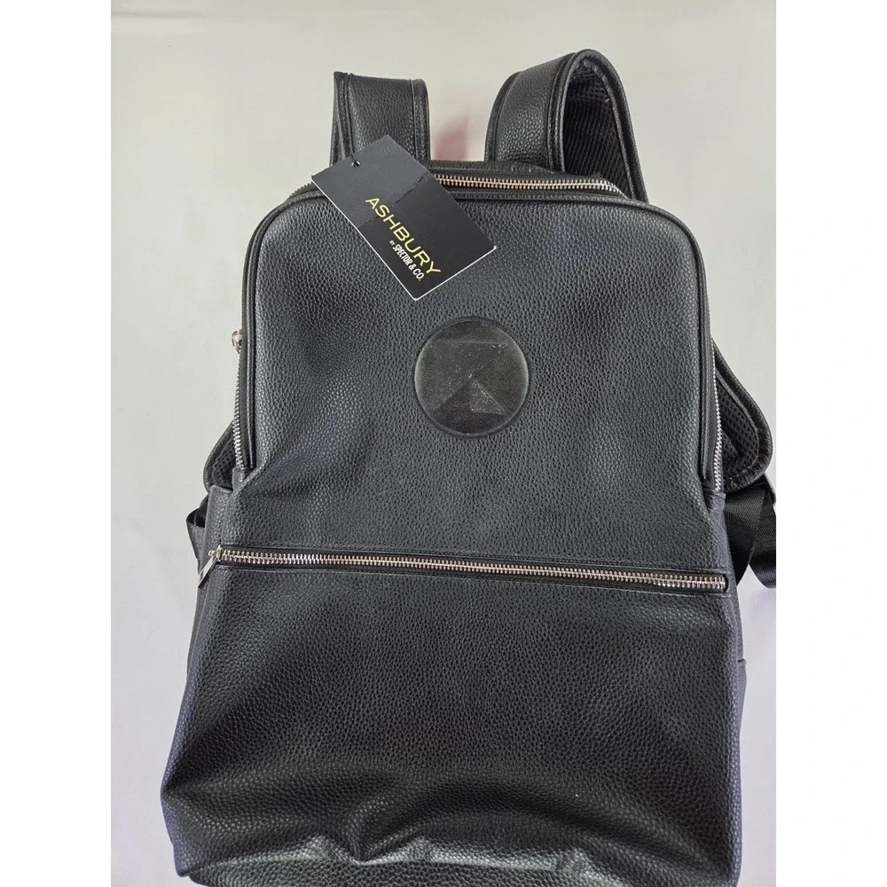 Ashbury by Spector & Co Backpack Padded w/ Laptop Pouch Black New NWT Travel